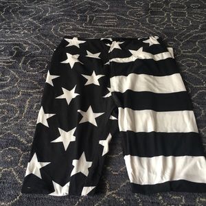 Black and White Stars and Stripes